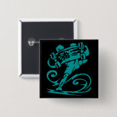 Badge Carré 5 Cm Appui renversé de planchiste (Devant & derrière)