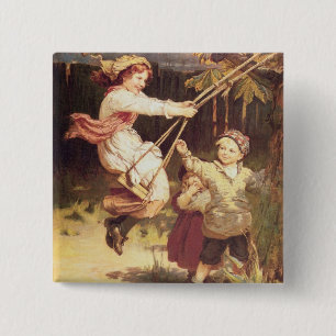 Badge Carré 5 Cm Après école