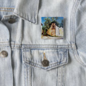 Badge Carré 5 Cm APRÈS-MIDI À RIMAGGIO / Vue Toscane (En situation)