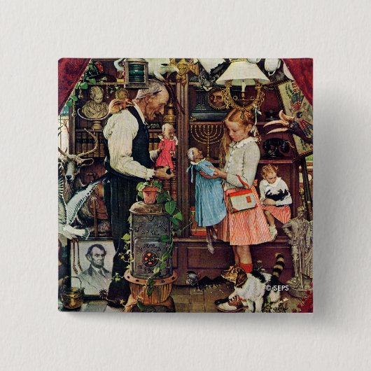 Badge Carré 5 Cm April Fool, 1948 (Devant)