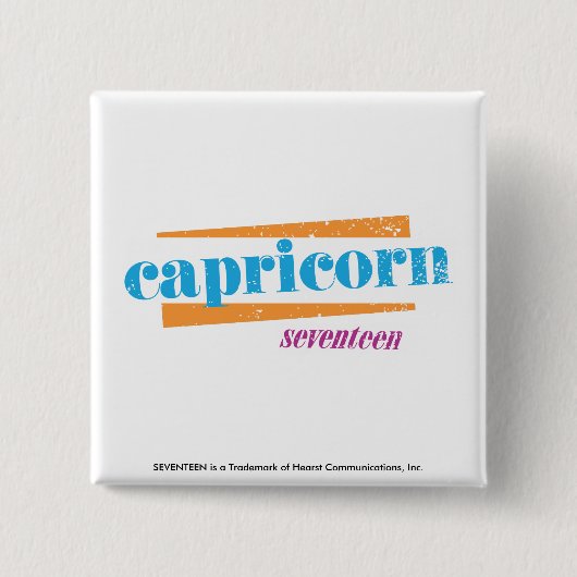 Badge Carré 5 Cm Aqua de Capricorne (Devant)