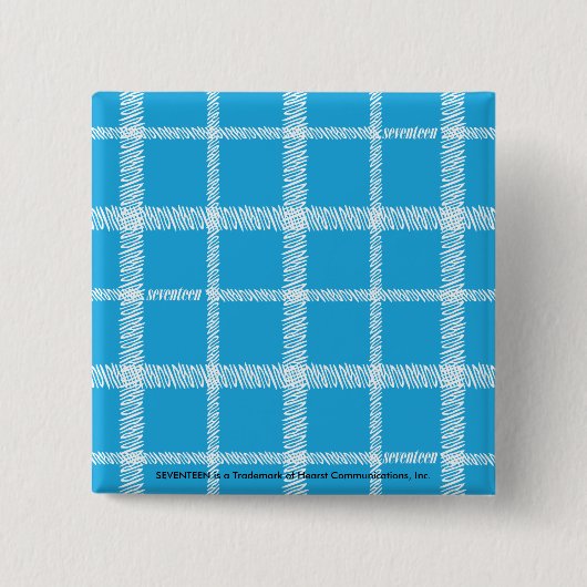 Badge Carré 5 Cm Aqua de plaid (Devant)
