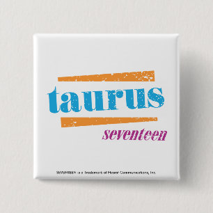 Badge Carré 5 Cm Aqua de Taureau