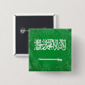 Badge Carré 5 Cm Arabie saoudite (Devant & derrière)