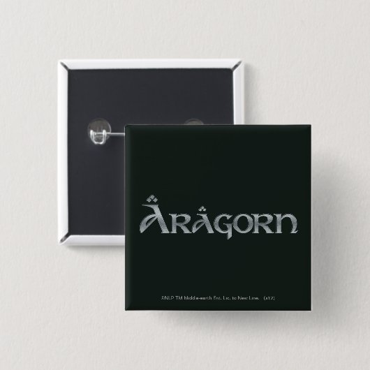 Badge Carré 5 Cm Aragorn logo (Devant & derrière)