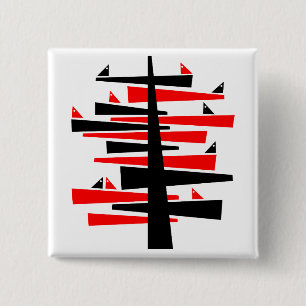 Badge Carré 5 Cm Arborescence de conversation