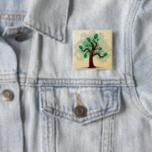 Badge Carré 5 Cm Arbre (En situation)