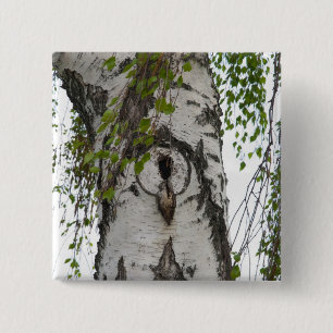 BADGE CARRÉ 5 CM ARBRE ARRIÈRE