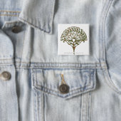 Badge Carré 5 Cm Arbre blanc de Númenor (En situation)