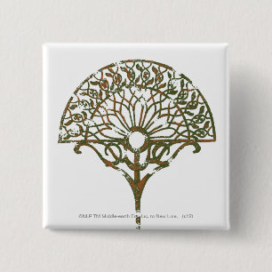 Badge Carré 5 Cm Arbre blanc de Númenor