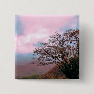 BADGE CARRÉ 5 CM ARBRES