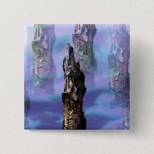 BADGE CARRÉ 5 CM ARBRES