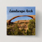 Badge Carré 5 Cm Arc paysager au Parc national des Arches (Devant)