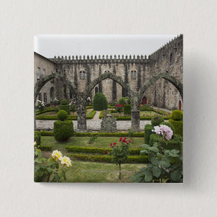 Badge Carré 5 Cm Archevêque Palace Of Braga avec le jardin