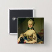 Badge Carré 5 Cm Archiduchesse Maria Elisabeth (Devant & derrière)