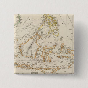 Badge Carré 5 Cm Archipel asiatique