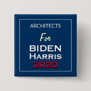 Badge Carré 5 Cm Architectes De La Campagne Carré BIDEN HARRIS