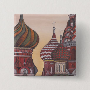 Badge Carré 5 Cm Architecture russe