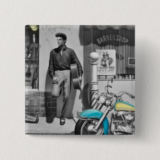 Badge Carré 5 Cm Argent 2 de HWY 51 (Devant)