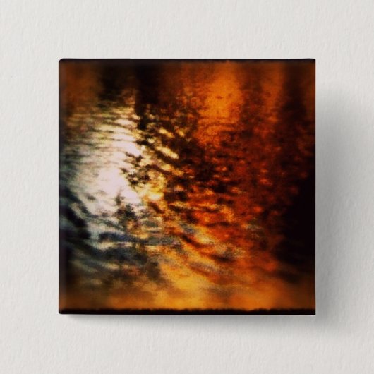 Badge Carré 5 Cm Argent et or (Devant)