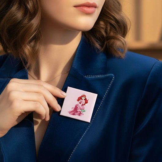 Badge Carré 5 Cm Ariel