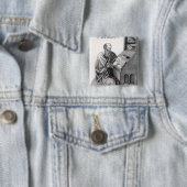 Badge Carré 5 Cm Aristote (En situation)