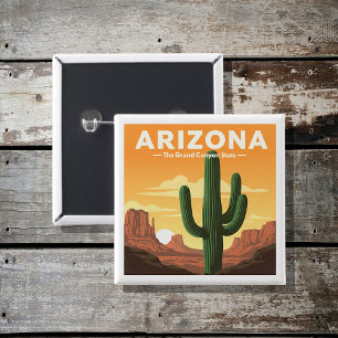 Badge Carré 5 Cm Arizona vintage