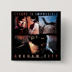 Badge Carré 5 Cm Arkham City Escape est impossible