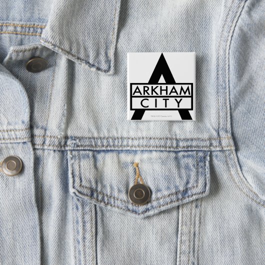 Badge Carré 5 Cm Arkham City Icon (En situation)