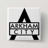 Badge Carré 5 Cm Arkham City Icon (Devant)