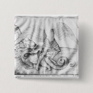 Badge Carré 5 Cm Arkhangel St Michael, c.1450