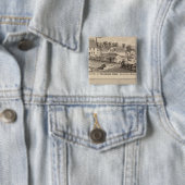 Badge Carré 5 Cm Arlington Vermont (En situation)