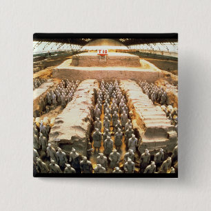 Badge Carré 5 Cm Armée de terre cuite, dynastie de Qin, 210 AVANT