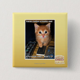 Badge Carré 5 Cm Armée des robots mauvais