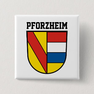 Badge Carré 5 Cm Armoiries de Pforzheim, Allemagne