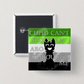 Badge Carré 5 Cm Aro Pin hybride (Devant & derrière)