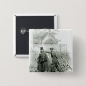 Badge Carré 5 Cm Arrestation de M. Smith O'Brien (Devant & derrière)