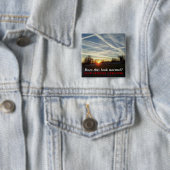 Badge Carré 5 Cm Arrêtez la pulvérisation d'aérosol (En situation)