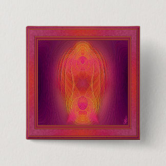 Badge Carré 5 Cm Art Abstrait du sanctuaire intérieur