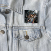 Badge Carré 5 Cm Art clé (En situation)