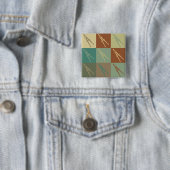Badge Carré 5 Cm Art de bruit d'architecture (En situation)