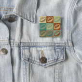 Badge Carré 5 Cm Art de bruit de rugby (En situation)