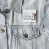 Badge Carré 5 Cm Art d'histoire "d'infirmière retraitée"--Articles (En situation)