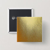 Badge Carré 5 Cm Art Or brillant (Devant & derrière)