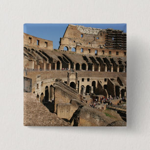 Badge Carré 5 Cm Art romain. Le Colosseum ou Flavien
