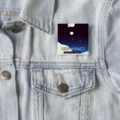 Badge Carré 5 Cm Art spatial Deep Impact (En situation)
