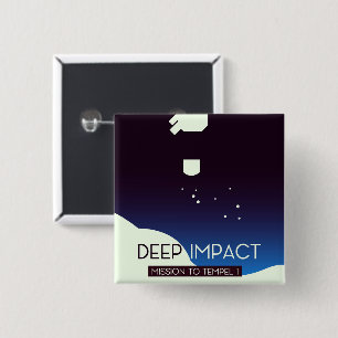 Badge Carré 5 Cm Art spatial Deep Impact