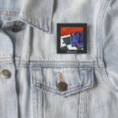 Badge Carré 5 Cm Artbyshel - aimé (En situation)
