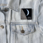 Badge Carré 5 Cm Artemis II Lunar Flyby (En situation)