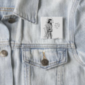 Badge Carré 5 Cm Arthur Rimbaud en juin 1872 (En situation)